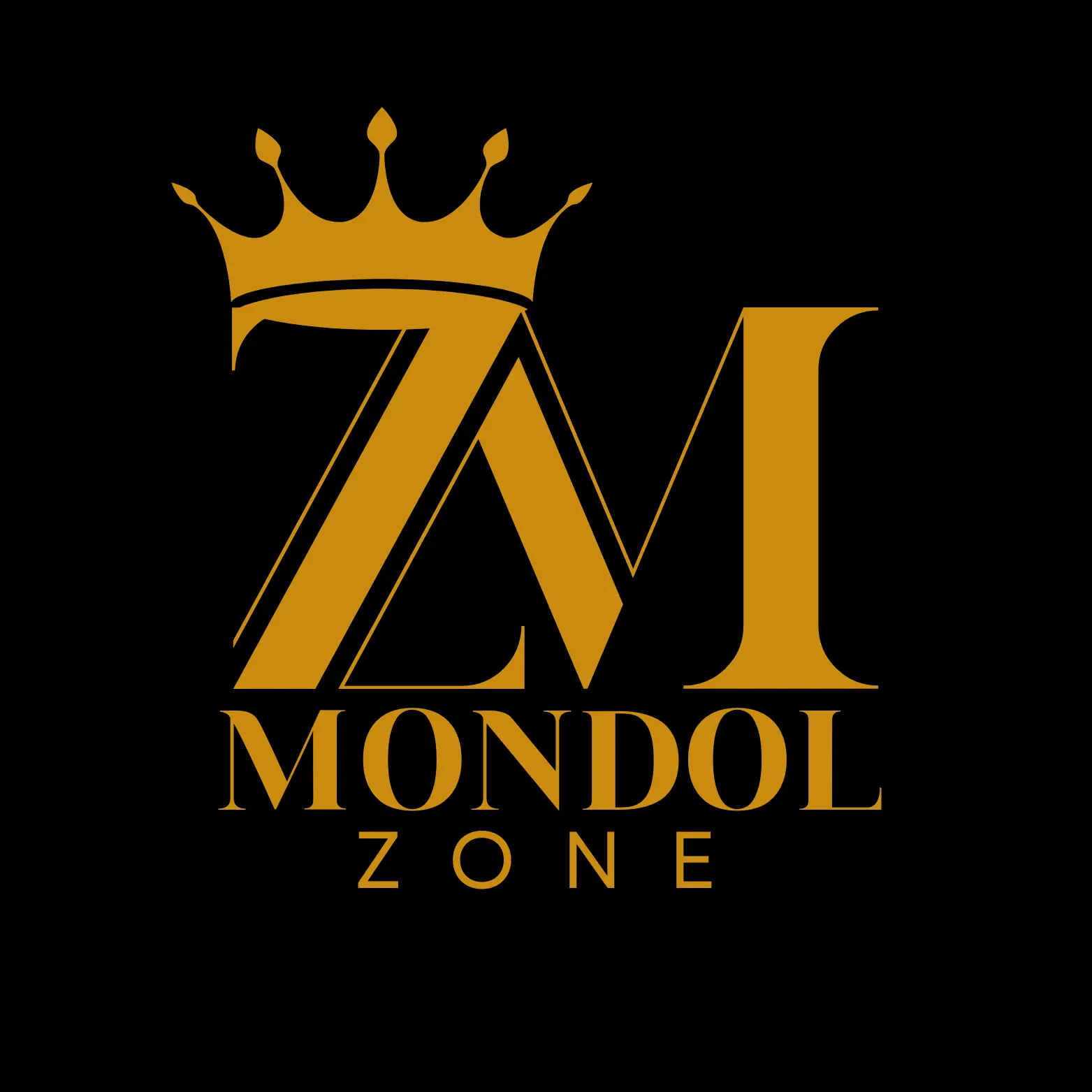 black gold elegant initial mz jewelry logo (2)