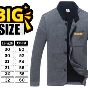 Men’s Premium Knit Blazer Charcol For Big Size