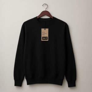 কালো Sweatshirt (চায়না কটন স্টিচ)