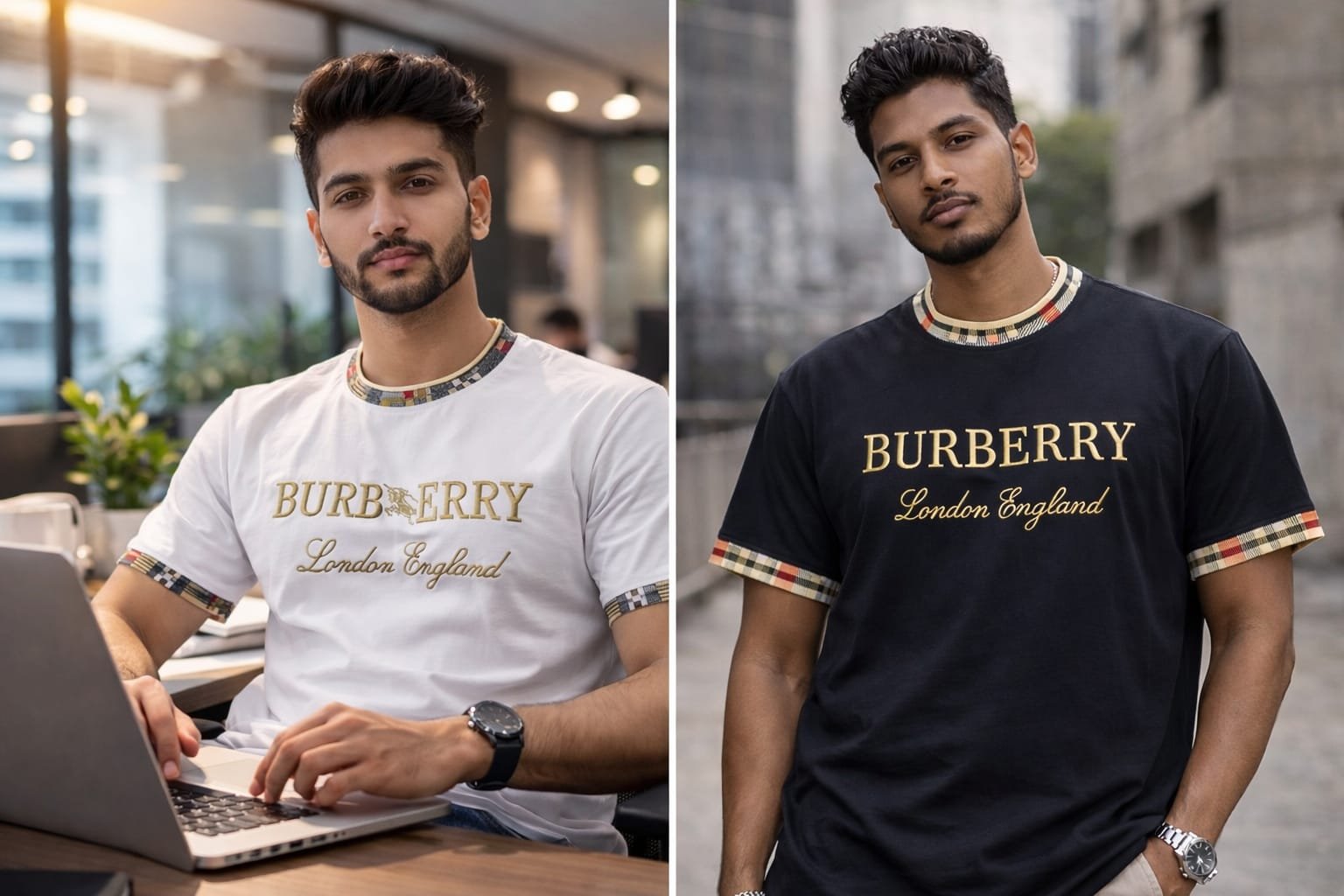 2 PCS BUR T SHIRT COMBO